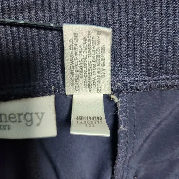 Chico's Zenergy Women 3 US 16 Navy High Rise Cargo Capri Pants - Picture 5 of 9